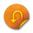 Orange sticker badges 093
